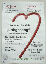 Plakat Jubil�umskonzert  2006 (Foto: Herner Symphoniker/Achim Hohlfeld.)