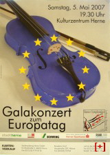 Europakonzert 2007 Plakat (Foto: Herner Symphoniker/Achim Hohlfeld.)